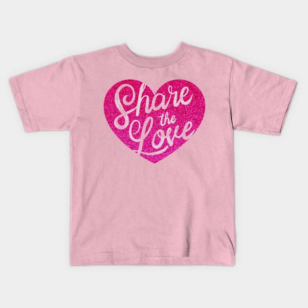 Share The Love Kids T-Shirt by ShubShank